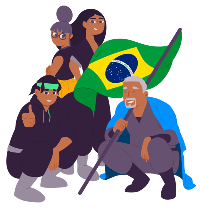 Ninja Group Brazil Flag