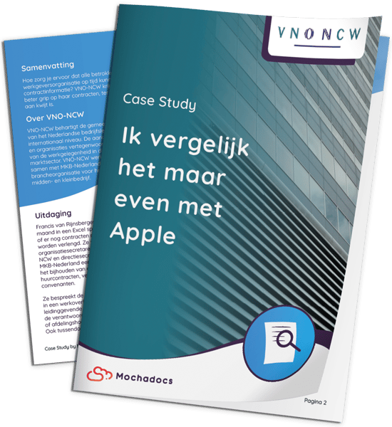 Mochadocs - Contract Management - Case Study - VNO-NCW - Mock-Up