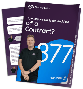 How important is the enddate of a contract Mock-Up