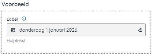 Voorbeeld inline label uit
