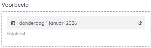 Voorbeeld no label aan