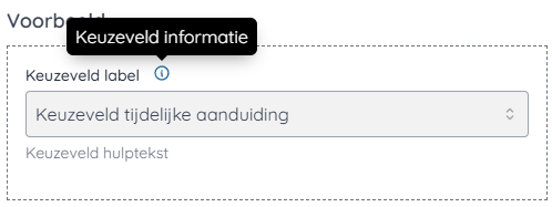 Voorbeeld basis informatie