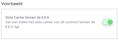 Switch staat aan - Switch achter