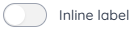 Inline label uit