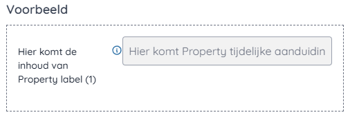 Plaats van het label indien aan