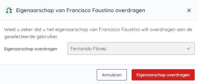 Draag eigenaarschap over