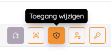 Selecteer "toegang wijzigen"