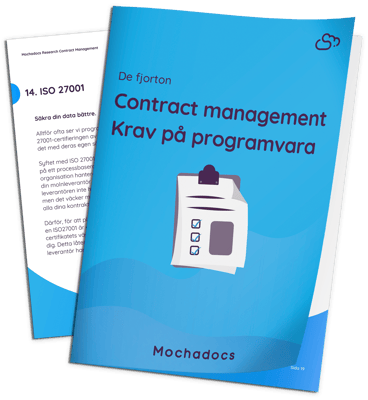 Mock-up SV - De fjorton Contract management krav på programvara_