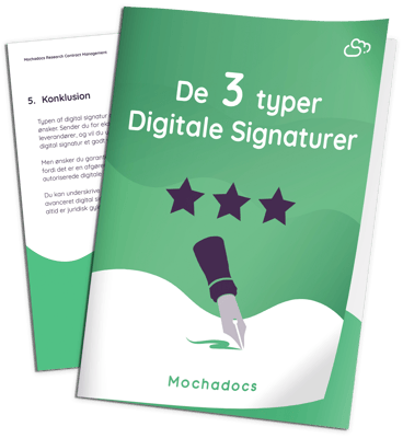 Mock-up De 3 Typer Digitale Signaturer