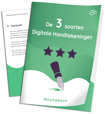 Mochadocs eBook over de 3 soorten digitale handtekeningen