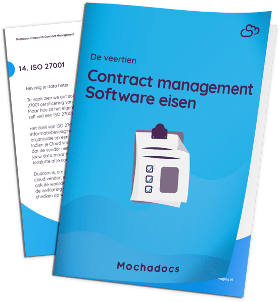 Mock-up De veertien contractbeheer software eisen