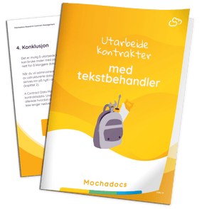 Mockup - Utarbeide kontrakter med tekstbehandler