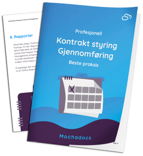 Mock-up Profesjonell Kontrakt styring Gjennomføring Beste praksis