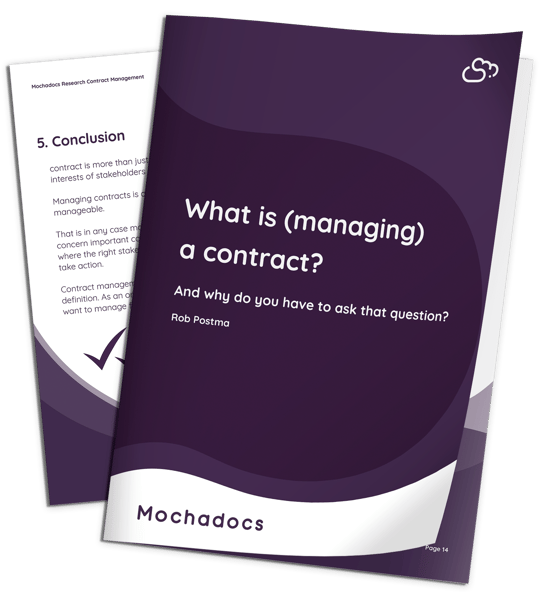 Mock-Up What is (managing) is a contract