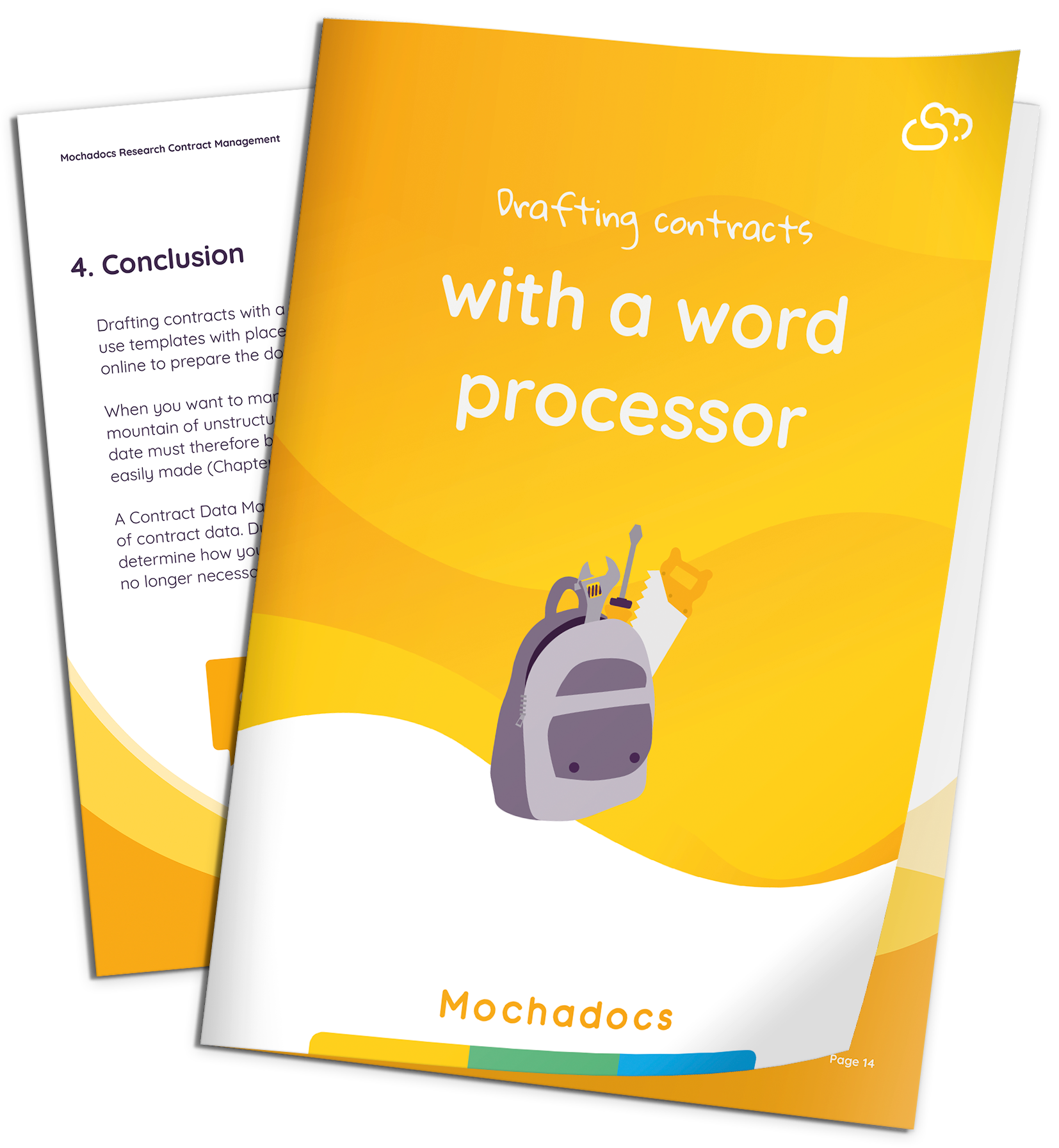 Mock-up Drafting contracts with a word processor