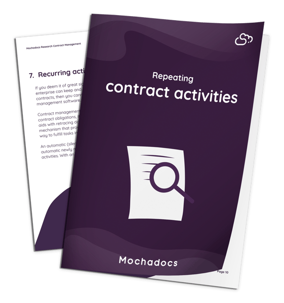 Mock-up Repeating contract activities