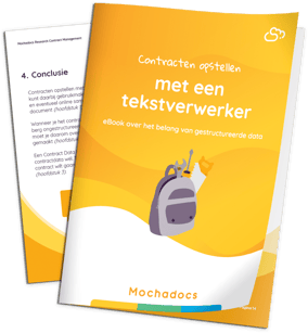 Mock-up Contracten opstellen met een tekstverwerker