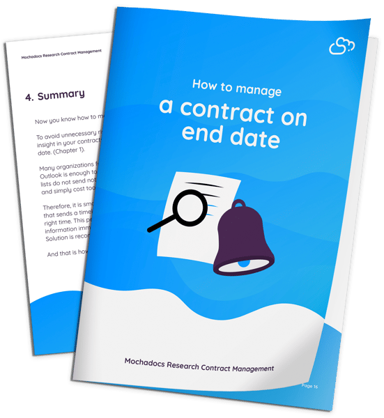 Mock-up How to manage a contract on end date