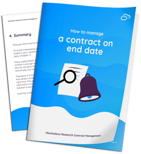 Mock-up How to manage a contract on end date