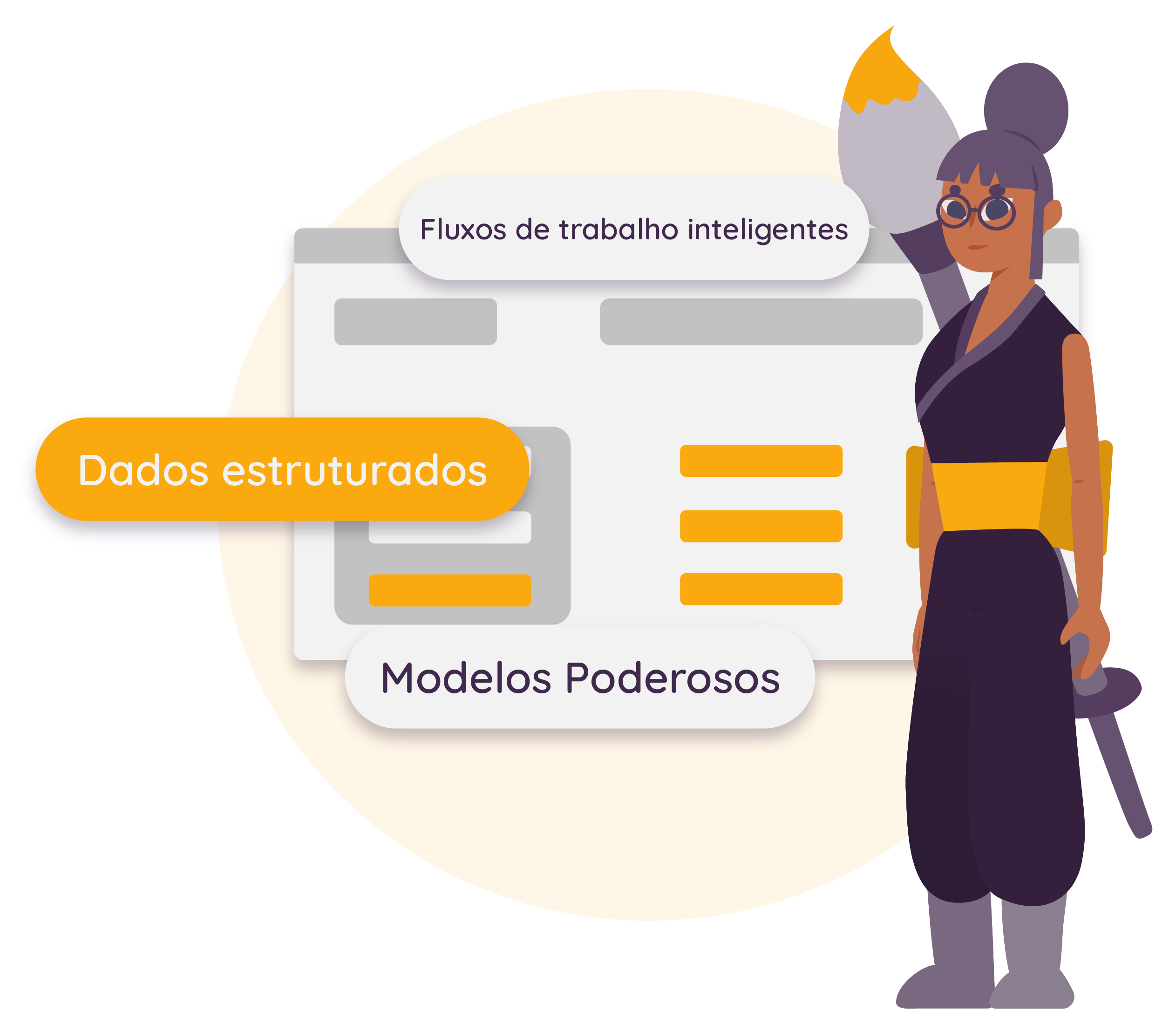 Software - Ilustração - Assinatura do contrato - Fluxos de trabalho inteligentes